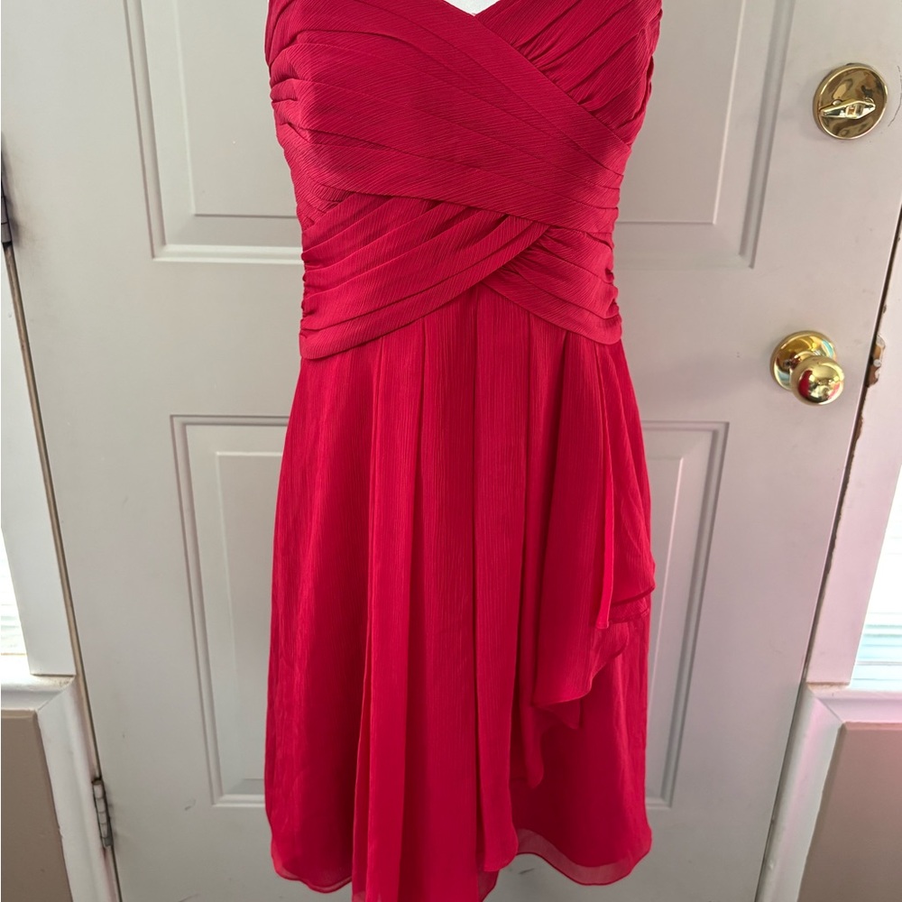 Elegant Red Strapless Grade 8 Grad/Wedding Guest/Semi Formal Dress
